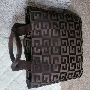 GIVENCHY Hand Bag Canvas Monogram Brown.